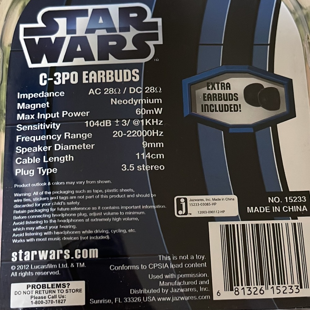 🤖Star Wars C-3PO Earbuds🤖 - Picture 3 of 3